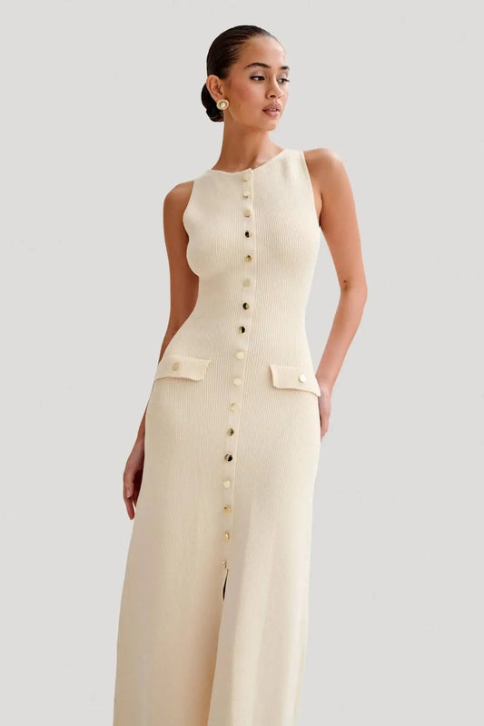 MANISCA DRESS - Maxi White