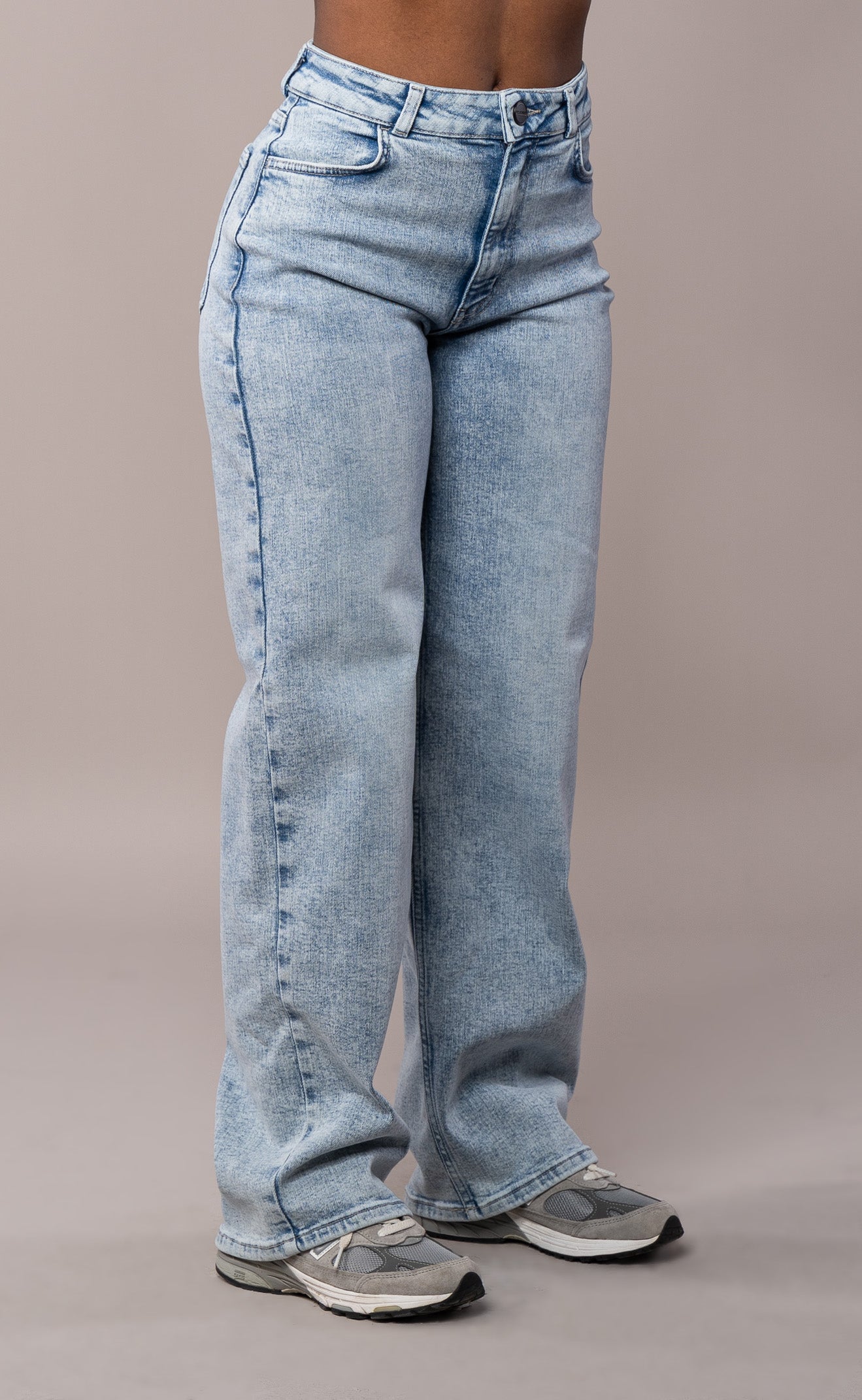 Womens Baggy Fit Jeans - 80s Blue 
